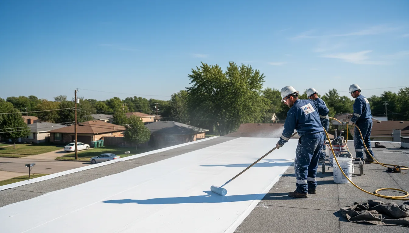 Commercial roof coating in Slidell, TX near me